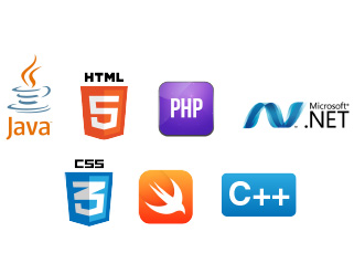 HTML5, CSS3, PHP, Swift, .Net, Java, JavaScript, C++