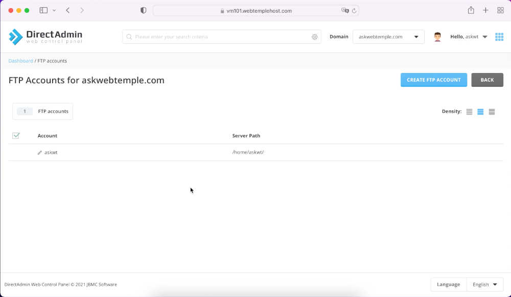 directadmin-ftp-account-screen