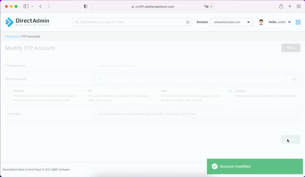 directadmin-ftp-account-changes-completed