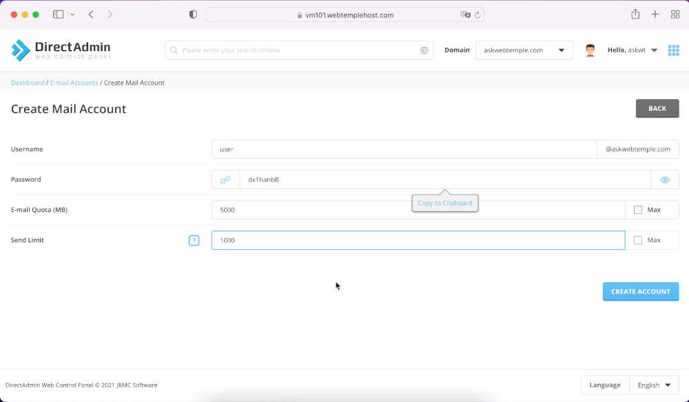 directadmin-create-new-email-account-sample-screen