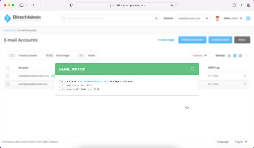 directadmin-change-email-quota-limit-summary