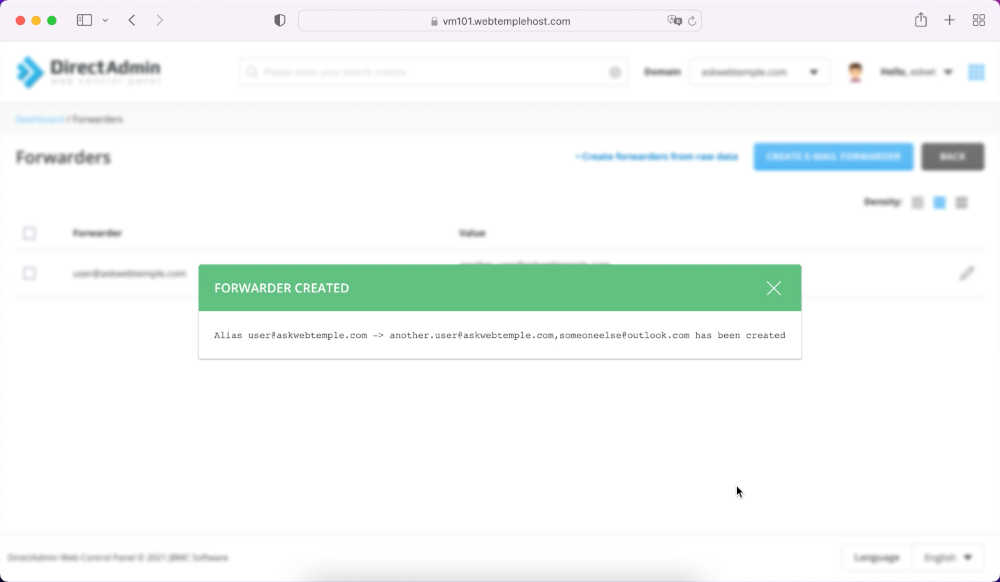 directadmin-new-forwarder-created