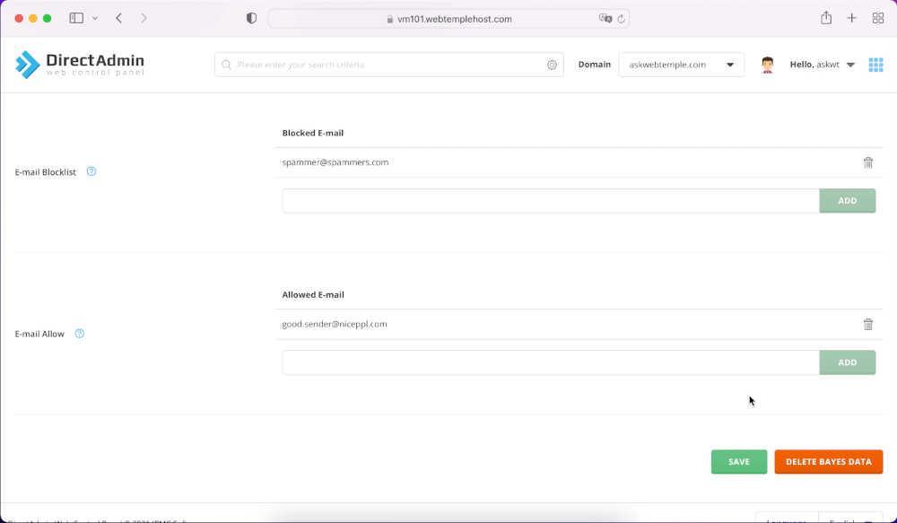 directadmin-spam-assassin-email-blocklist-whitelist-allowlist